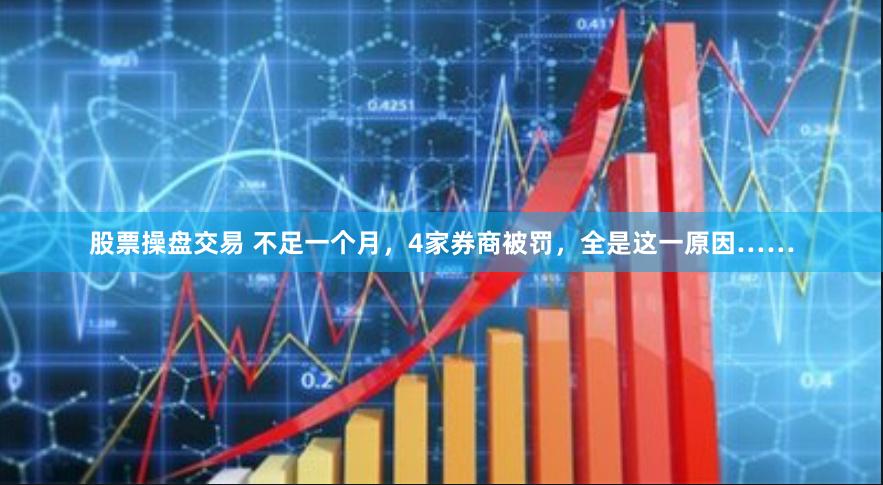 股票操盘交易 不足一个月，4家券商被罚，全是这一原因……